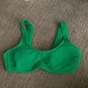green swim top